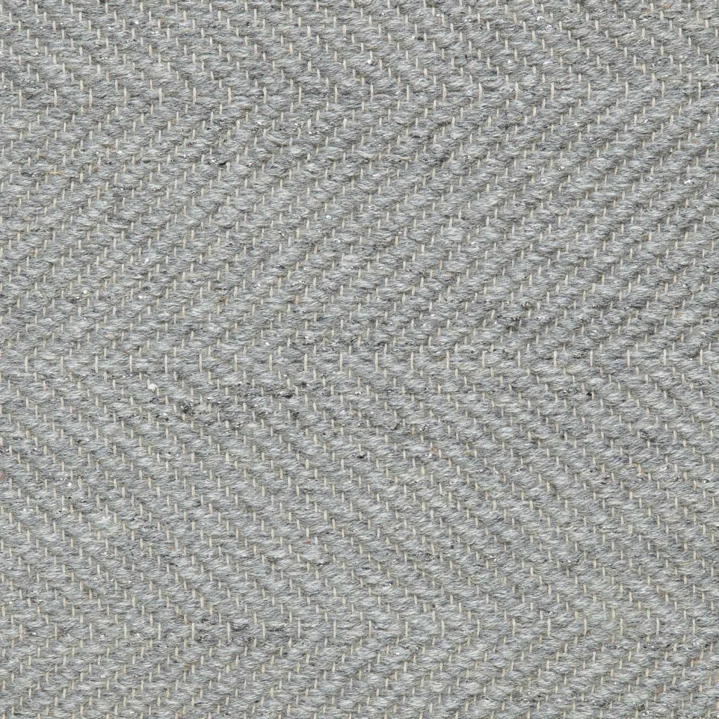 Herringbone Metallic Grey - Shop Vandra Rugs